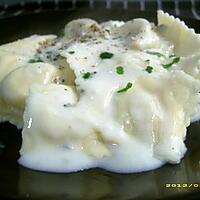 recette raviolis sauce au roquefort