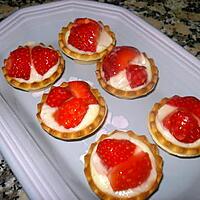 recette TARTELETTES FRAISES-CRÈME