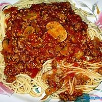 recette Sauce spagetti aux 2 viandes