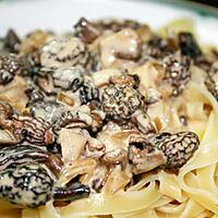 recette Tagliatelles aux morilles