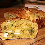 recette Cake salé courgette, olives et féta