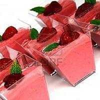 recette verrine de mousse de fruit rouge