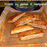 recette Friands au jambon et champignons