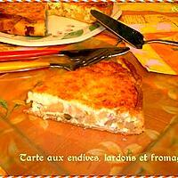 recette Tarte aux endives, lardons et fromage
