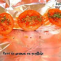 recette Pavé de saumon en papillote