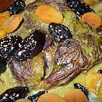 recette " Tajine de Pruneaux et abricots" De  "tata Taous"...