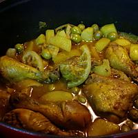 recette TAJINE DE POULET AUX CITRONS CONFITS MAISON ET AUX OLIVES