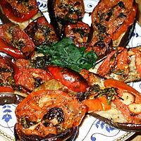 recette " Lamelles d'aubergines...au four..."