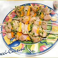 recette Brochettes de poulet mariné à ma façon