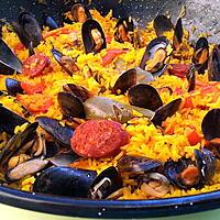 recette Paella de moules à la catalane