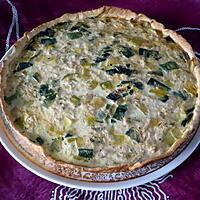 recette Quiche thon/St jacques/poireaux