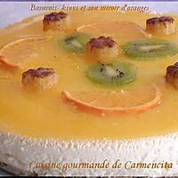 recette Bavarois aux  kiwis et son miroir d'oranges