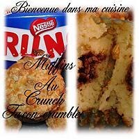 recette muffins au crunch  façon crumble