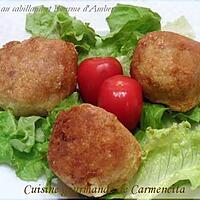 recette Arancini de cabillaud à la Fourme d'Ambert