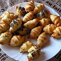 recette croissants à la tapenade et à la confitade de tomate