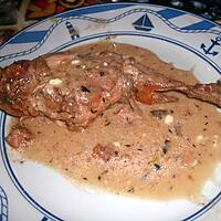 recette Fricassée de lapin au cidre