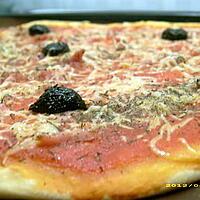 recette pizza aux petits lardons