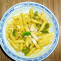 recette Penne poulet curry