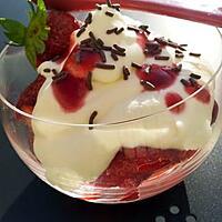 recette Fraises au mascarpone et chantilly