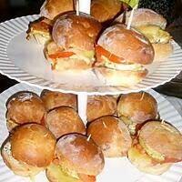 recette Mini burger au poulet