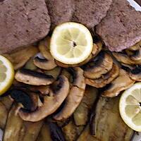 recette Plato combinado N°3...(Aubergines... Champignons Frais ...)