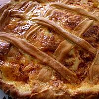 recette Tourte au brie... et .petits lardons rissolés...