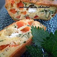 recette cake aux orties, tomate, et chevre