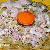 recette Tagliatelles au saumon fumé