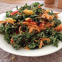 recette Salade de Kale crémeuse et fruitée