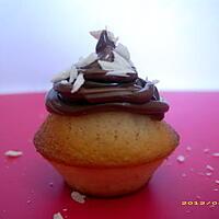 recette minis cupcakes au nutella, copeaux de chocolat blanc