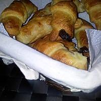 recette Croissants au chocolat feuilleté