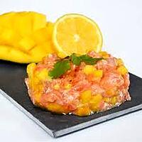 recette tartare de saumon à la mangue