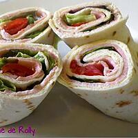 recette Wraps jambon, tomate, vache qui rit