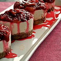 recette Cheesecake citron - caramel rhubarbe /framboise [ Leger & sans cuisson ]