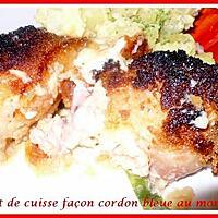 recette haut de cuisse façon cordon bleue au morbier