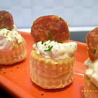 recette bouchées aux crevettes et chorizo (apéro chic)
