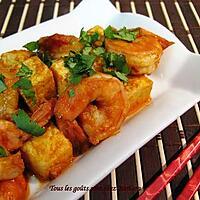 recette Tofu et crevettes à la vietnamienne