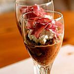recette Caviar d'aubergines, ricotta & coppa