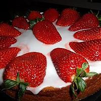 recette GATEAU PORTUGAIS AUX FRAISES POUR LA FETE DES MERES