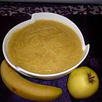 recette Compote bananes/pommes