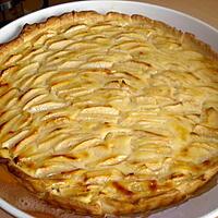 recette TARTE AUX POMMES À LA CRÈME PATISSIÈRE