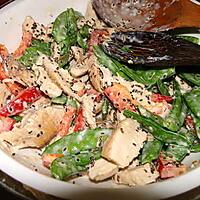 recette Salade de poulet au tahini