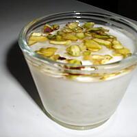 recette Riz au lait en verrine