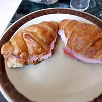 recette croissant façon croque monsieur