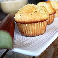 recette Muffin à la rhubarbe