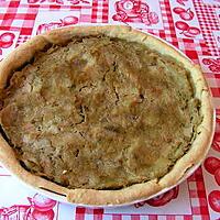 recette Tarte à la rhubarbe et aux spéculos