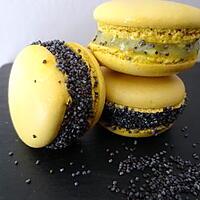 recette Macarons citron-pavot