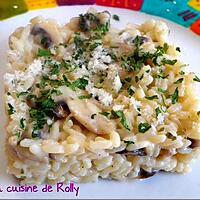 recette Risotto crémeux champignons, parmesan