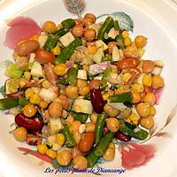 recette Salade de pois chiches et de légumineuses