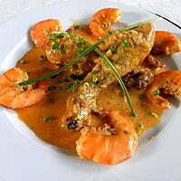 recette Poulet aux camarons (Gambas)